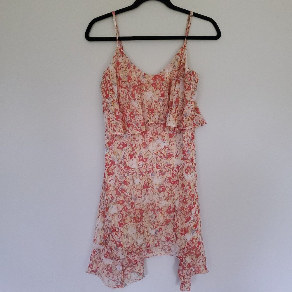 BCBGeneration spaghetti strap floral dress XS
